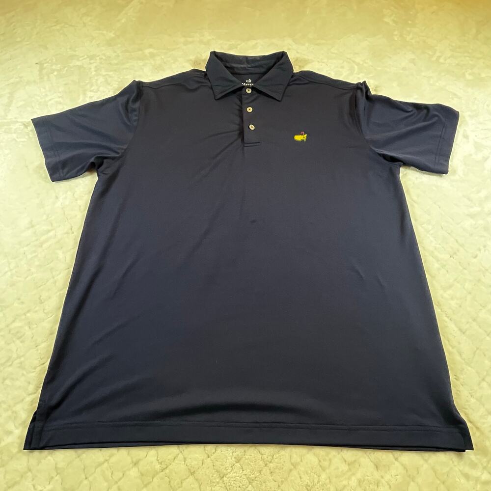 Masters Tech Performance Men's Solid Navy Blue Pe… - image 1